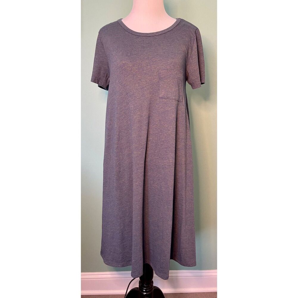 EUC LuLaRoe Carly high low dress - t shirt material - size XS (8 10 12)